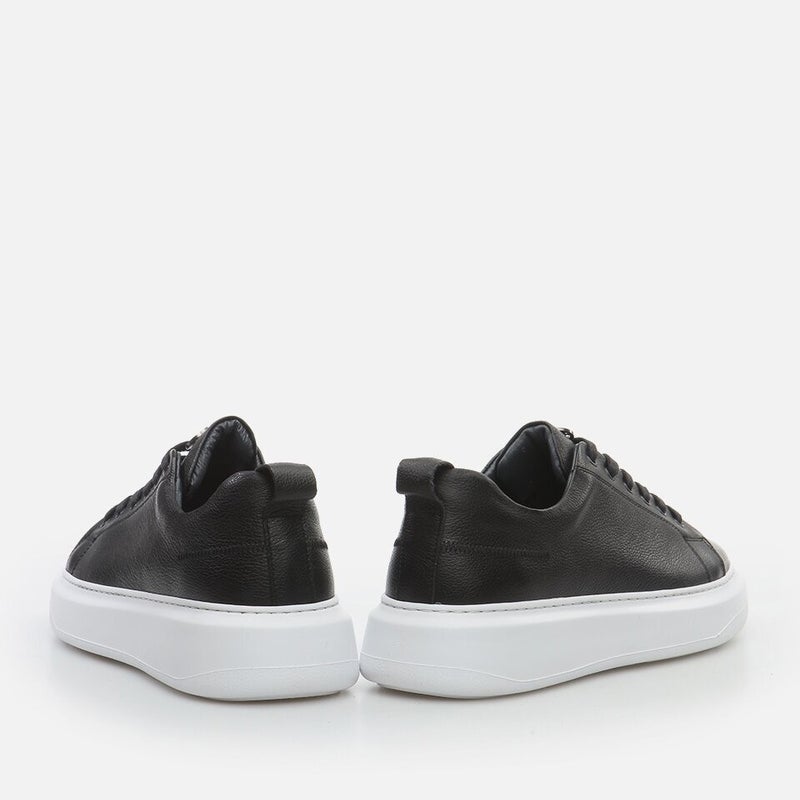Hotiç 02Ayh281320A100 Khaki Leather Black Men's Sports Shoes  - Image 4