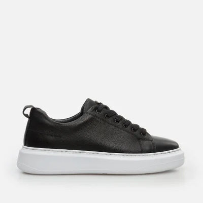 Hotiç 02Ayh281320A100 Khaki Leather Black Men's Sports Shoes