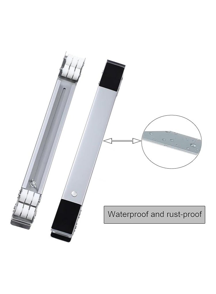 Metal Adjustable Movable Bracket For Refrigerator Washing Machine Dryers Diswashers Base, Extensible Appliance Roller Furniture Dolly Mobile Roller, Washing Machine Stand with wheels  - Image 3