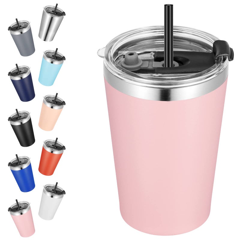 VEGOND VEGOND 12oz Tumbler Stainless Steel Tumbler bulk Vacuum Insulated Double Wall Travel Tumbler with Lid and Straw  - Image 1