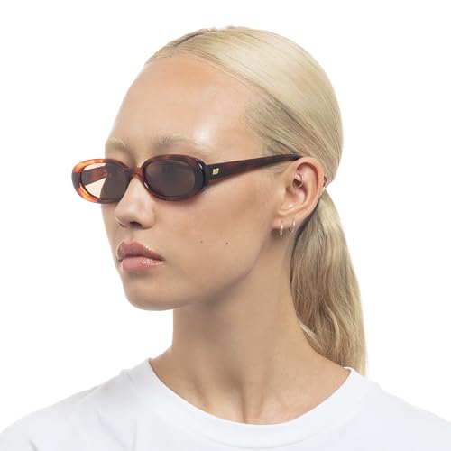 Le Specs Outta Love Sunglasses - Toffee Tort, Oval, Unisex, Micro 90s Sleek Style - Image 5