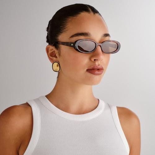 Le Specs Outta Love Sunglasses - Toffee Tort, Oval, Unisex, Micro 90s Sleek Style - Image 2