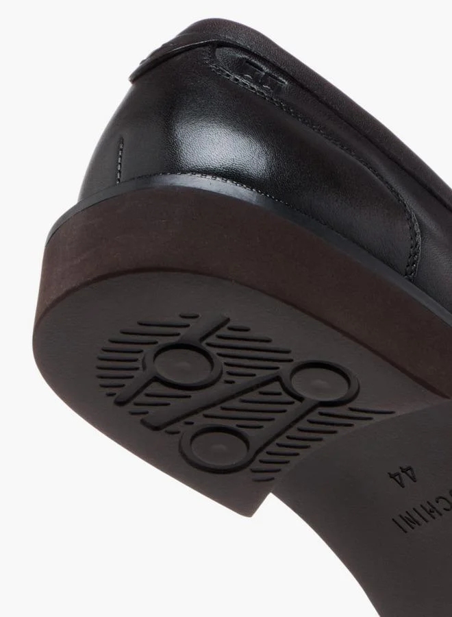 DUCHINI BROWN Men'S Leather Cutout Detail Slip-On Loafers for Men | Best Price UAE