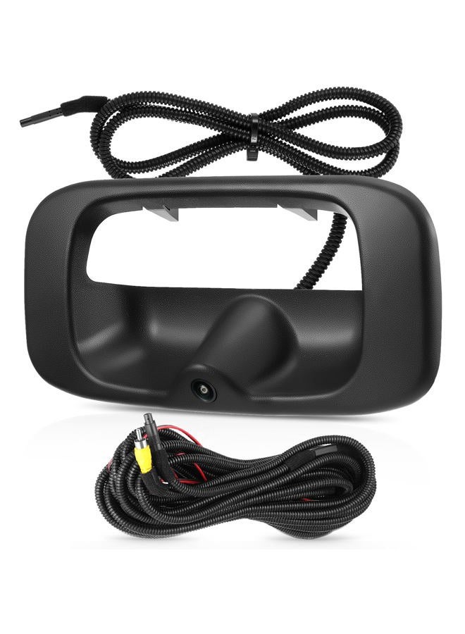 ACAUTO Tailgate Handle Backup Camera Fit for Chevy Silverado GMC Sierra 1500 2500 3500 HD 1999-2007 Classic Tailgate Reversing Rear View Park Assist Camera RCA Plug Replaces 15228539 - Image 1
