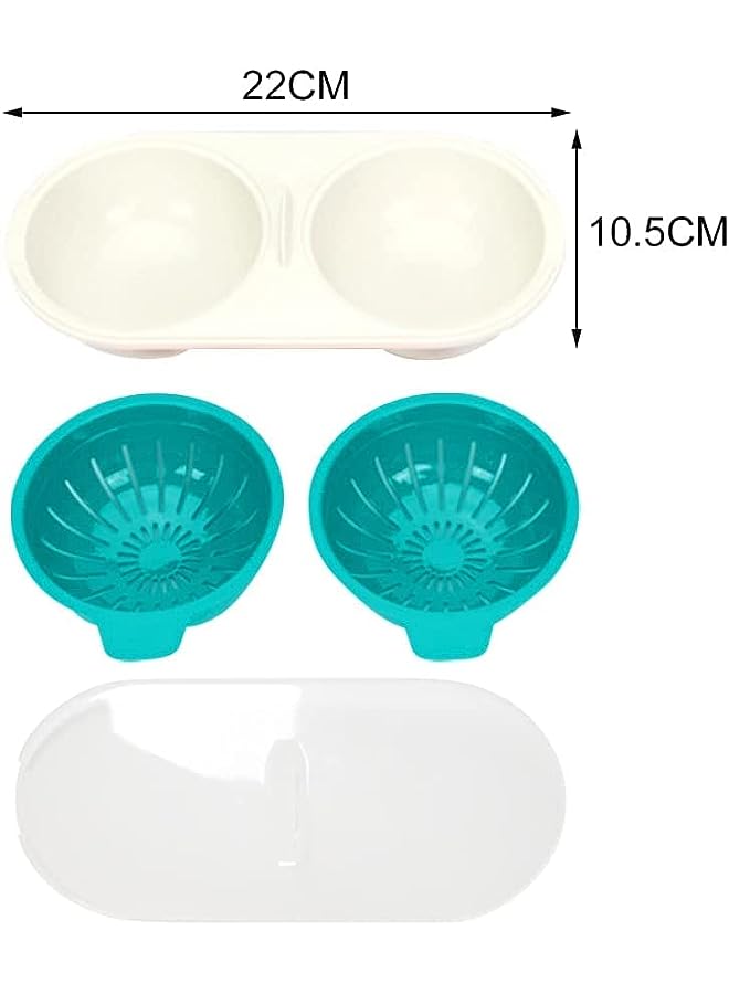 PROMASS Steamer, Egg Poachers, Egg Poacher Cups, Food Grade PP Material Safe and Secure Time Saving and Labor Saving, Multi-Function, for Kitchen Home Ovens Poached Eggs,Blue - Image 5
