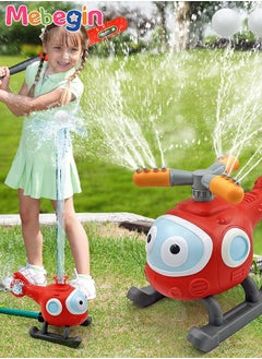 MEBEGIN 2-in-1 Splash Baseball Set with 3 Baseballs, Water Spray Sprinkler, Summer Water Game, 360° Roating Spray Water Baseball, Exciting Outdoor Toys, Perfect for Birthday Parties, Summer Camps, Baseball Training and Yard Games, Ideal Gift for Kids Aged 3+  - Image 3