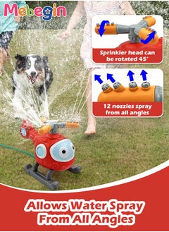 MEBEGIN 2-in-1 Splash Baseball Set with 3 Baseballs, Water Spray Sprinkler, Summer Water Game, 360° Roating Spray Water Baseball, Exciting Outdoor Toys, Perfect for Birthday Parties, Summer Camps, Baseball Training and Yard Games, Ideal Gift for Kids Aged 3+  - Image 5