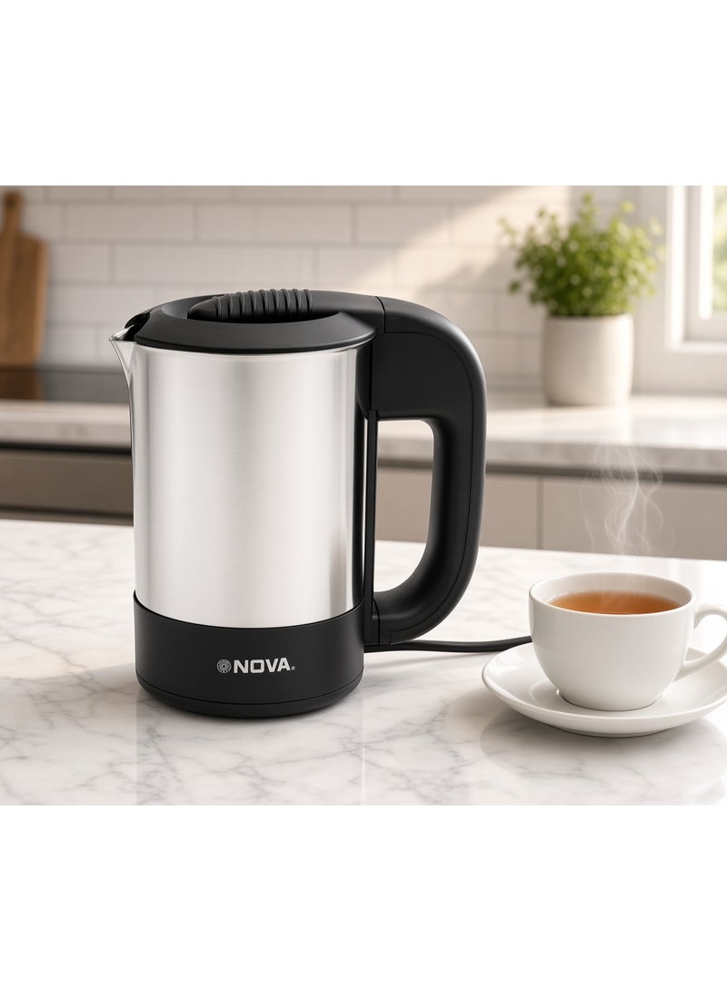 NOVA NK-1318TD Travel Electric Kettle, 0.5L, 1000W, Stainless Steel - Image 5