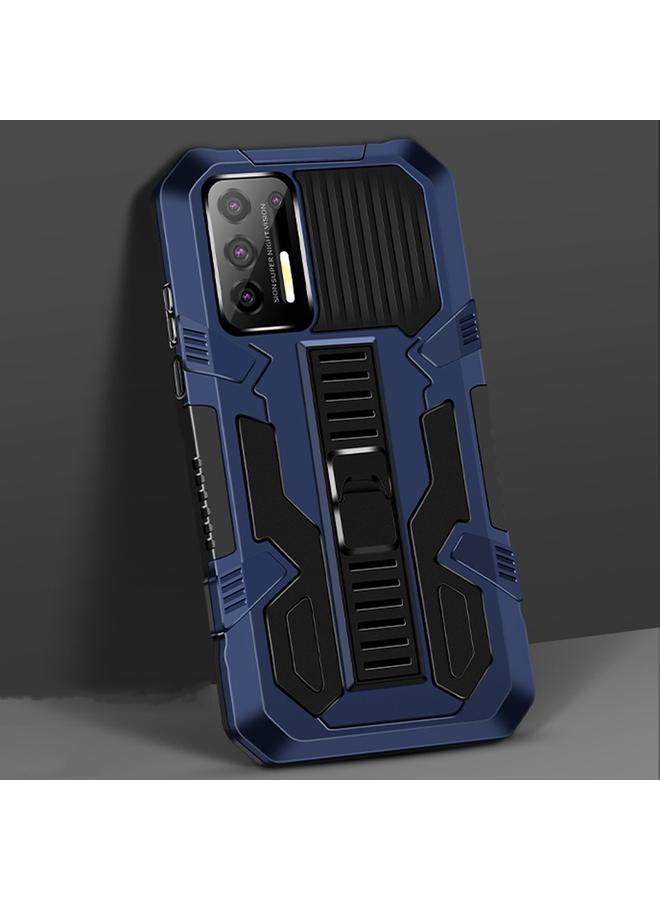 S-TOP Case For Motorola Moto G9 Plus Vanguard Warrior All Inclusive Double-color Shockproof TPU + PC Protective Case with Holder - Image 1