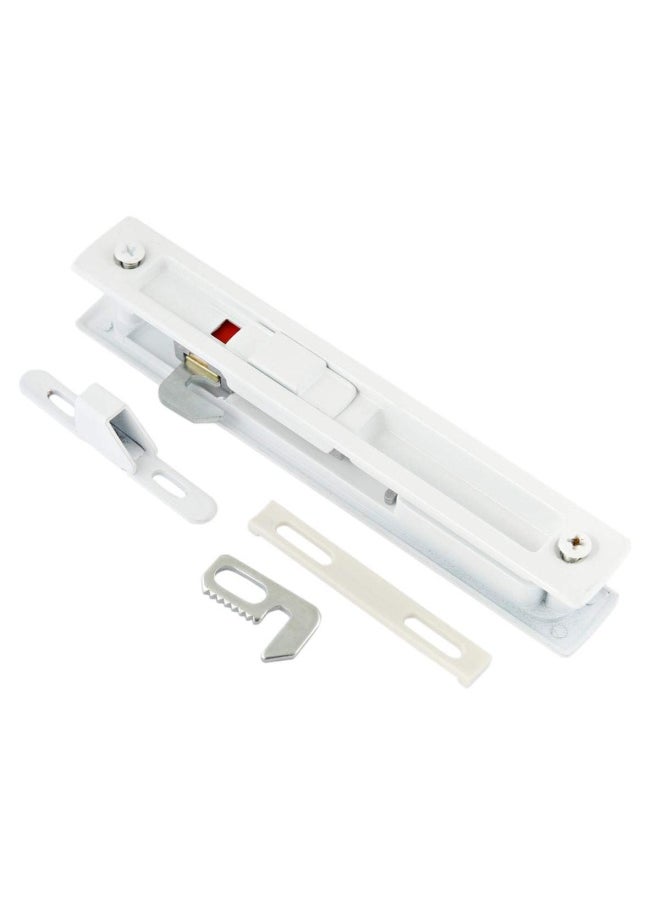 ROBUSTLINE - Aluminium Sliding Door Lock Double Face Sliding Without Key - White - Image 1