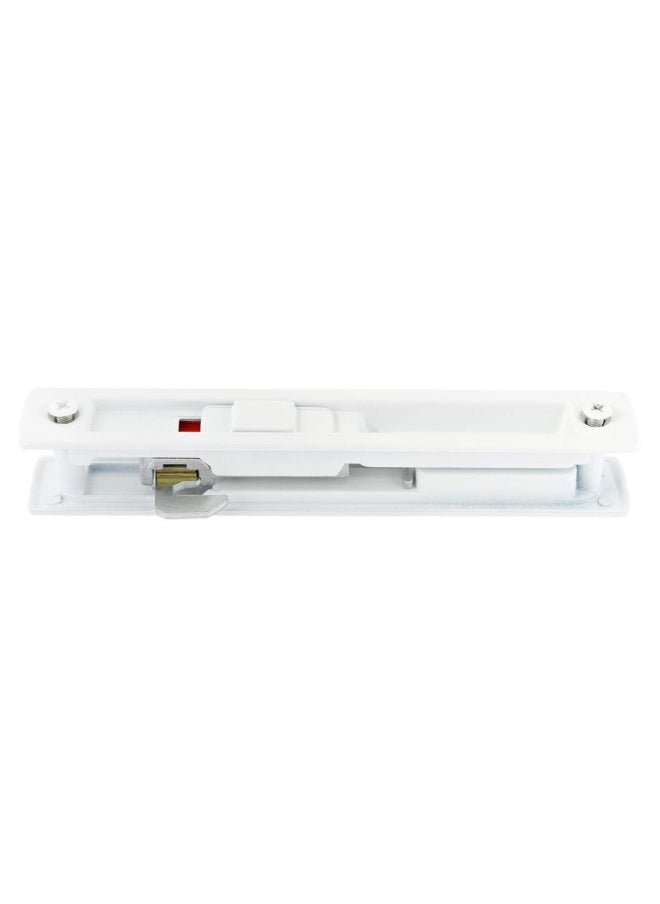 ROBUSTLINE - Aluminium Sliding Door Lock Double Face Sliding Without Key - White - Image 1