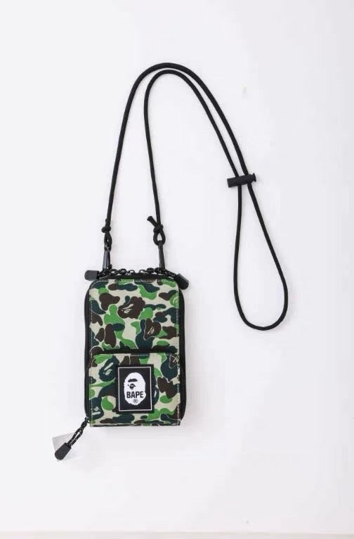 In stock new hot sale Japanese BAPE magazine Appendix package crossbody card holder coin purse ape mobile phone bagCamouflage bag in stock Camouflage bag in stock 