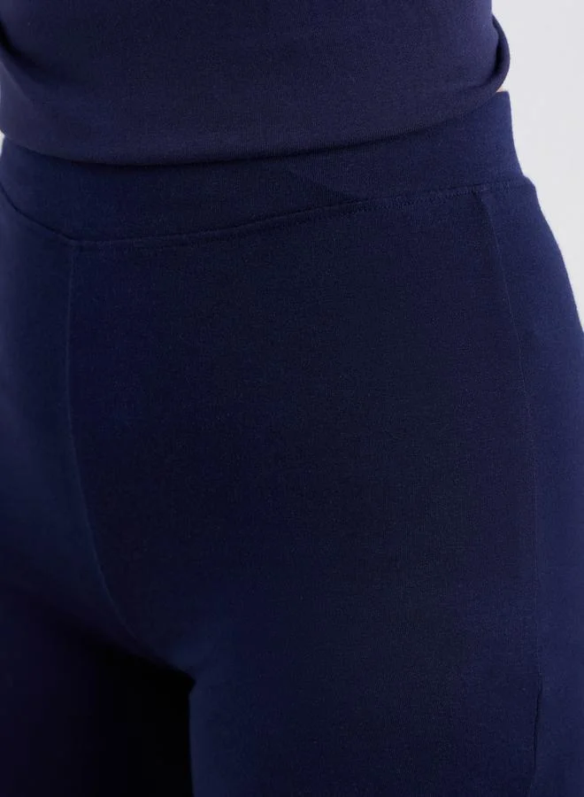 Styli Styli Patch Detail Oversized T-Shirt and Flared Leggings Co-Ords