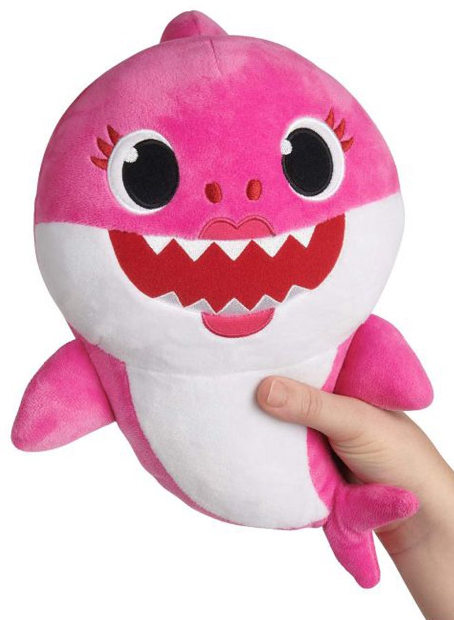 دمية محشوة مخملية على شكل صغير سمكة قرش يغني 19سم - Image 3