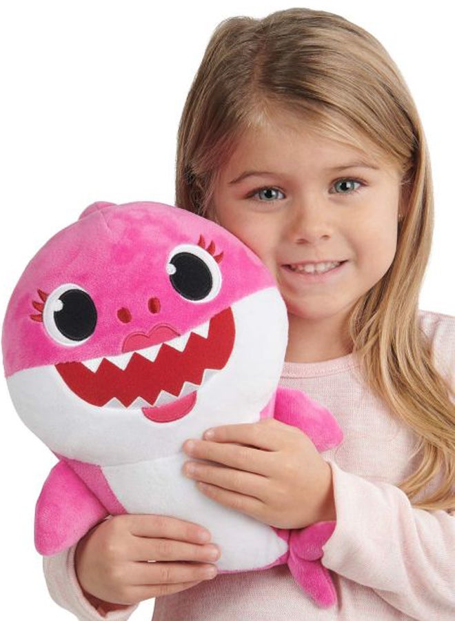 دمية محشوة مخملية على شكل صغير سمكة قرش يغني 19سم - Image 4