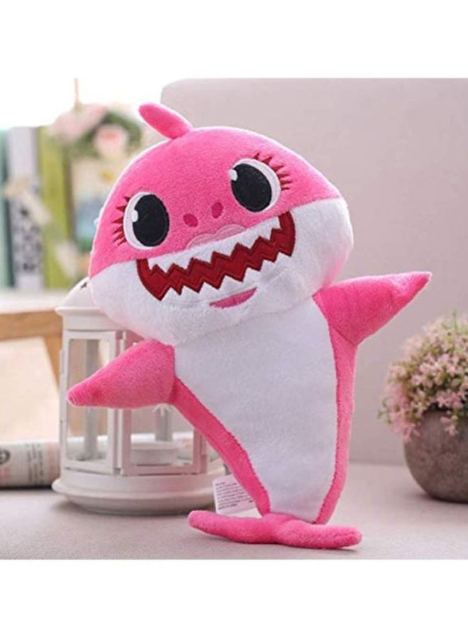 دمية محشوة مخملية على شكل صغير سمكة قرش يغني 19سم - Image 2