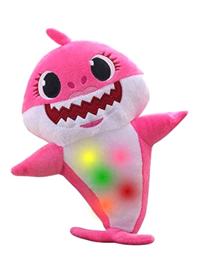 دمية محشوة مخملية على شكل صغير سمكة قرش يغني 19سم - Image 1