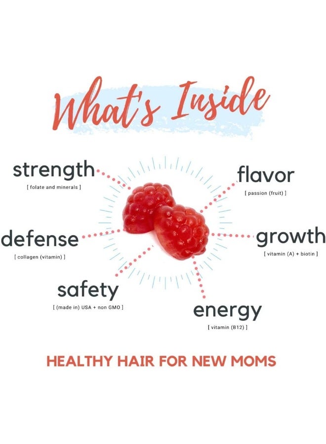BABY BLUES Postpartum Hair Loss Vitamins - Full Hair Cycle Pack - With Biotin, Collagen, & Folate - Image 2