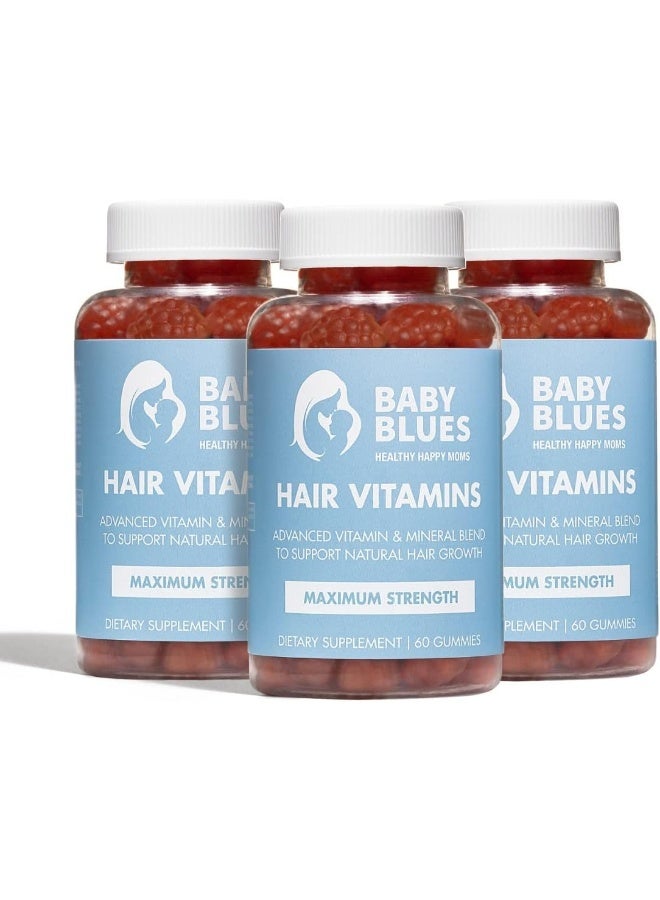 BABY BLUES Postpartum Hair Loss Vitamins - Full Hair Cycle Pack - With Biotin, Collagen, & Folate - Image 1