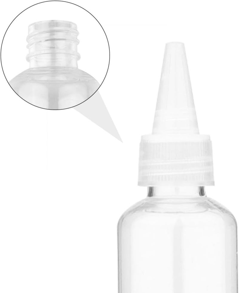 Outanaya 14Pcs 60Ml Pet Squeeze Bottles with Pointed Tip Applicator for Shampoo, Lotion, and Travel Refillable Hair Care Containers - Image 5