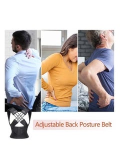 Sakulight Adjustable Posture Corrector Belt for Men & Women - Breathable Back Support Brace with Spinal Alignment, Gym & Office Use(L)  - Image 2