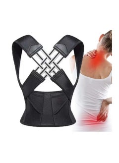 Sakulight Adjustable Posture Corrector Belt for Men & Women - Breathable Back Support Brace with Spinal Alignment, Gym & Office Use(L)  - Image 4