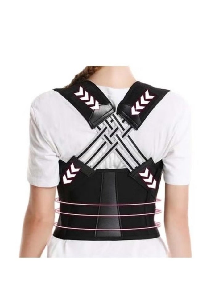 Adjustable Posture Corrector Belt for Men & Women - Breathable Back Support Brace with Spinal Alignment, Gym & Office Use(L) - pzsku/ZE869AF537777E4B77FC9Z/45/_/1738641563/aa54075f-14ca-408d-8d6d-09d26e1468a6