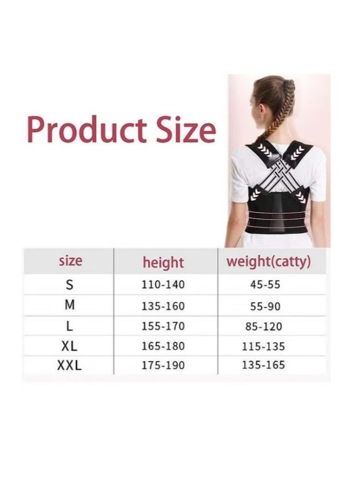 Adjustable Posture Corrector Belt for Men & Women - Breathable Back Support Brace with Spinal Alignment, Gym & Office Use(L) - pzsku/ZE869AF537777E4B77FC9Z/45/_/1738641572/d25edb3a-fed7-41a0-bc1d-eb6e62d264b0