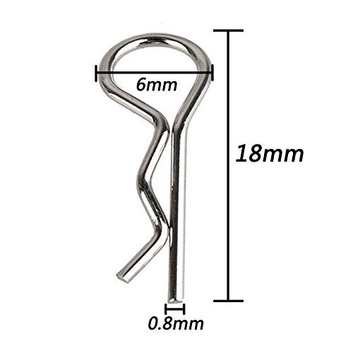 Hosim 50pcs Durable Stainless RC Car Shell Body Clip Pins, 0.8mm Universal Replacement Pins for 1/12 1/16 1/18 1/24 Scale RC Vehicles 9112 9122 9123 RC Cars - Image 4