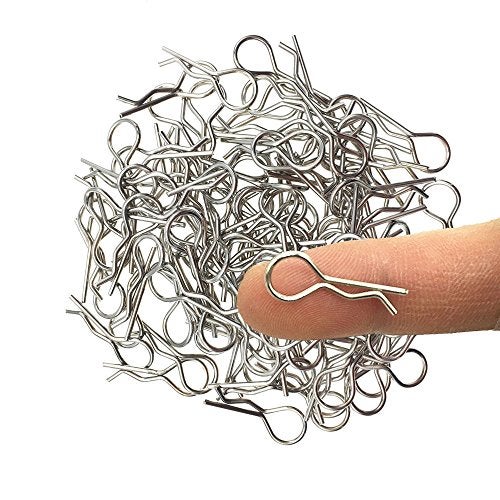 Hosim 50pcs Durable Stainless RC Car Shell Body Clip Pins, 0.8mm Universal Replacement Pins for 1/12 1/16 1/18 1/24 Scale RC Vehicles 9112 9122 9123 RC Cars - Image 2