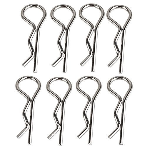 Hosim 50pcs Durable Stainless RC Car Shell Body Clip Pins, 0.8mm Universal Replacement Pins for 1/12 1/16 1/18 1/24 Scale RC Vehicles 9112 9122 9123 RC Cars - Image 1