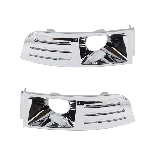 LAFORMO Pair(2) Fog Light Trim Set Left And Right Chrome Compatible With 2009 2010 2011 2012 F-ord Flex 3.5L V6,Replacement For 8A8Z17E810B, FO2599105, 8A8Z17E811B, FO2598105 - Image 2