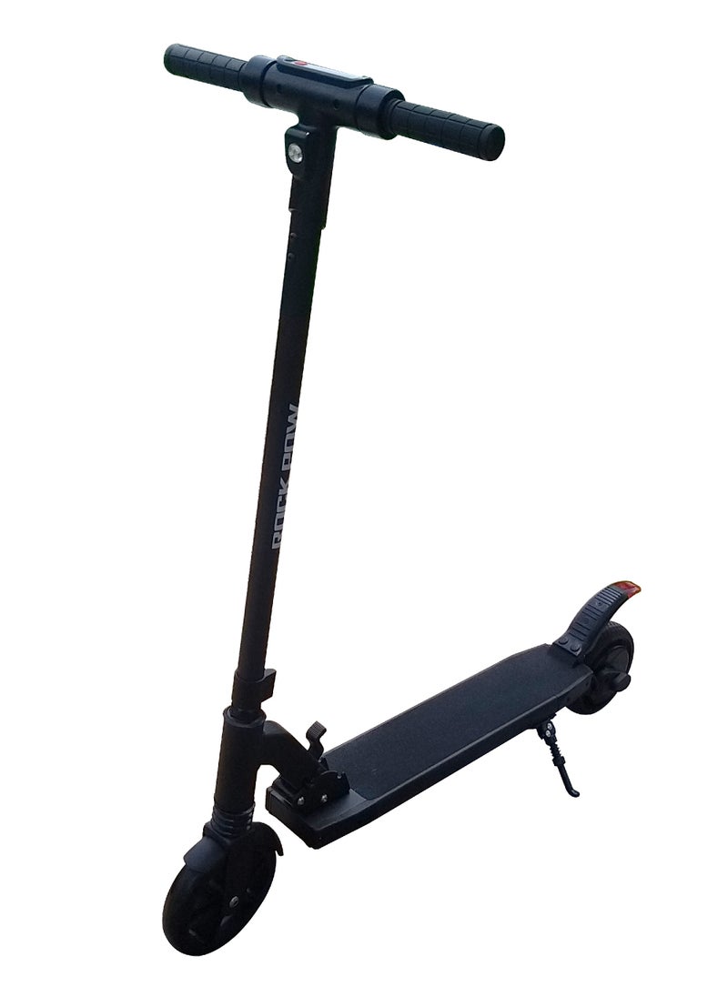 Rock Pow Electric Scooter, 300W Motor, 35 KM Range & 30KM/H, 8-inch Solid Rubber Tires Electric Scooter Adults, Foldable Commuting E Scooter with Cruise Control, Dual Braking System & Shock Absorption  - Image 1