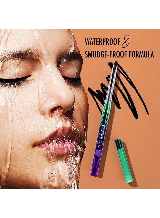 BEPHOLAN Black Eyeliner Pencils,Waterproof Gel Eyeliner Pencil Black Waterline Eye Liner Pen for Women Waterproof Smudge Proof Long-lasting (BLACK) - Image 5