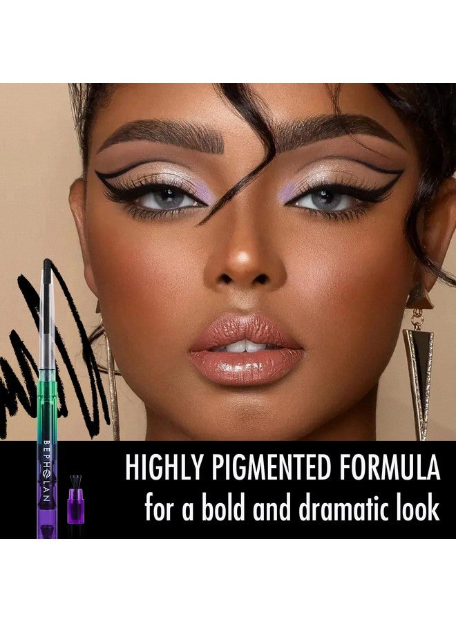 BEPHOLAN Black Eyeliner Pencils,Waterproof Gel Eyeliner Pencil Black Waterline Eye Liner Pen for Women Waterproof Smudge Proof Long-lasting (BLACK) - Image 2