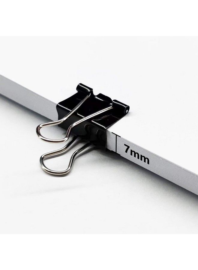 DSTELIN 180 Pack Mini Binder Clips 3 4Inch Width Small Paper Clamps For Office Supplies 0.27Inch Capacity Black  - Image 4