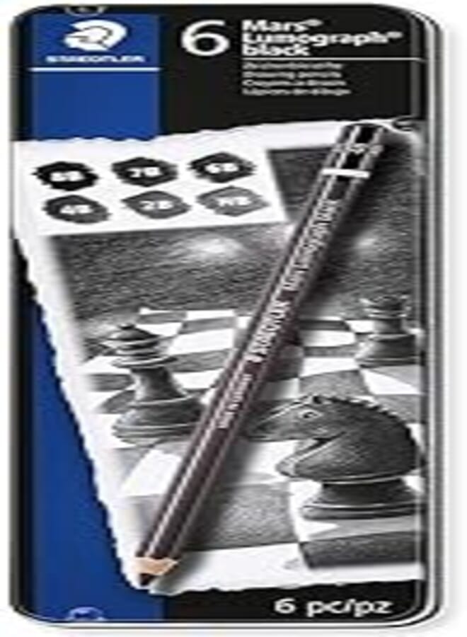 Staedtler, mars lumograph, black drawing or sketch pencils wood