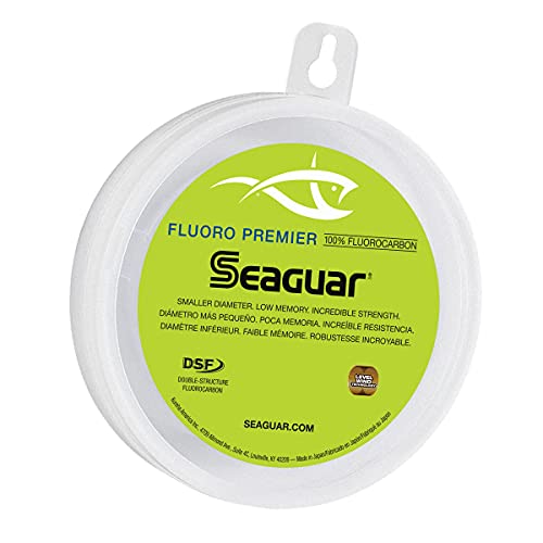 Seaguar Fluoro Premier 100% Fluorocarbon Fishing Line DSF, 80lbs, 50yds Break Strength/Length - 80FP50 - Image 1