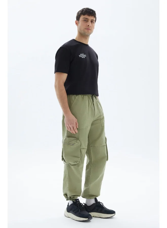 Wecre8 Khaki Plain Cargo Pants