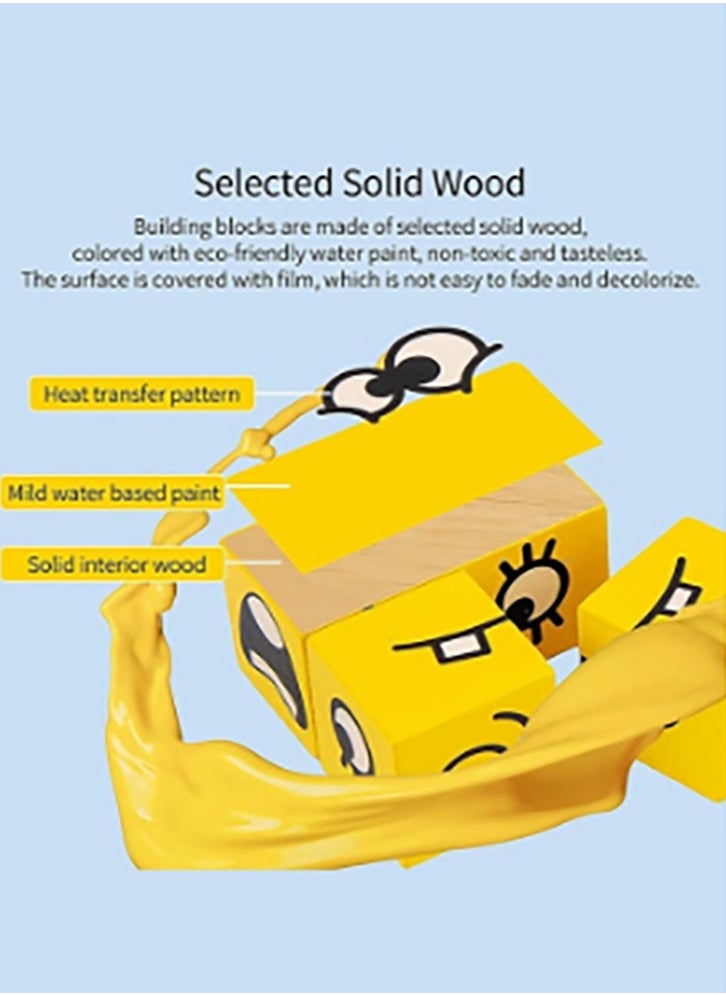 Bukela Wooden Expression Puzzle Logical Thinking Training Block Parent Child Table Game for Boys Girls Age  - Image 3