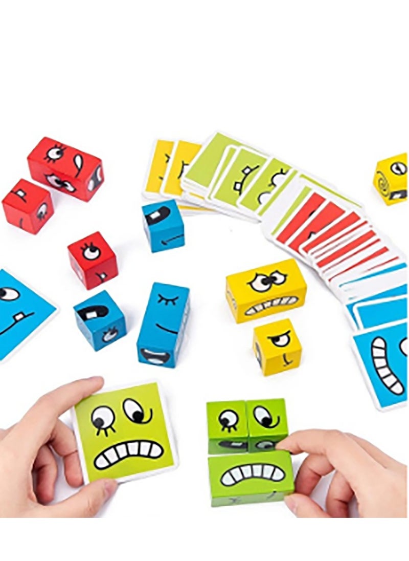 Bukela Wooden Expression Puzzle Logical Thinking Training Block Parent Child Table Game for Boys Girls Age  - Image 5