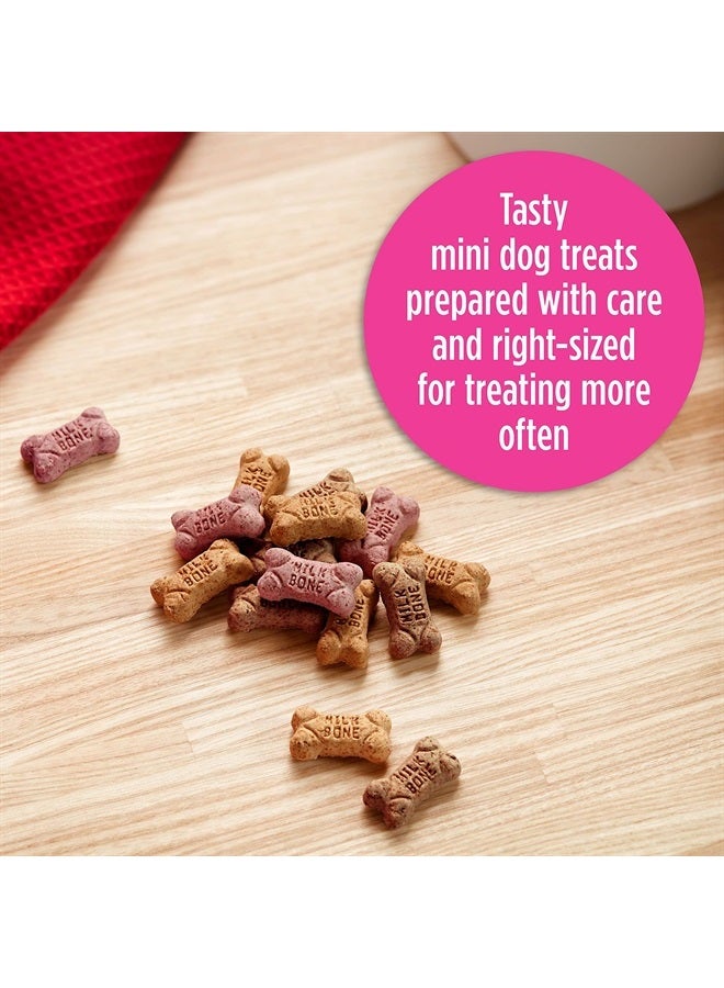 MILK-BONE Flavor Snacks Mini Dog Biscuits, Flavored Crunchy Dog Treats, 36 Oz. - Image 1
