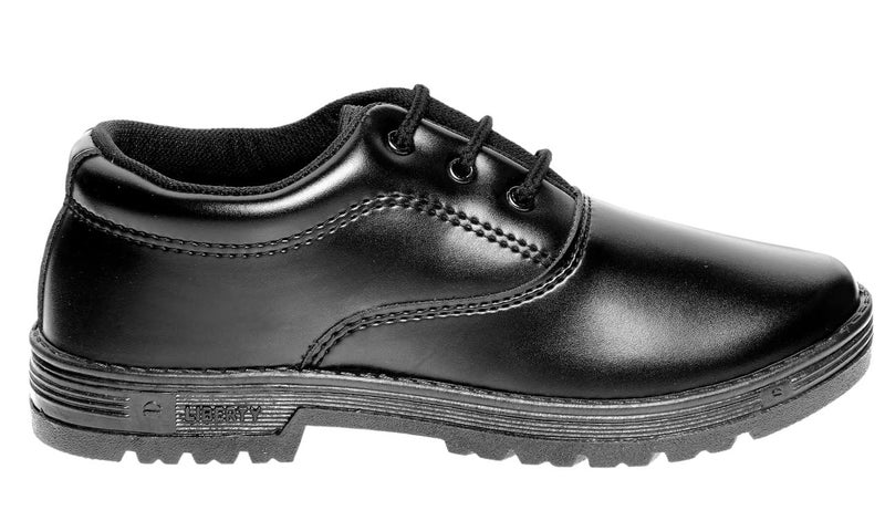 Liberty Boy's School Shoes with Laces Black - Image 5