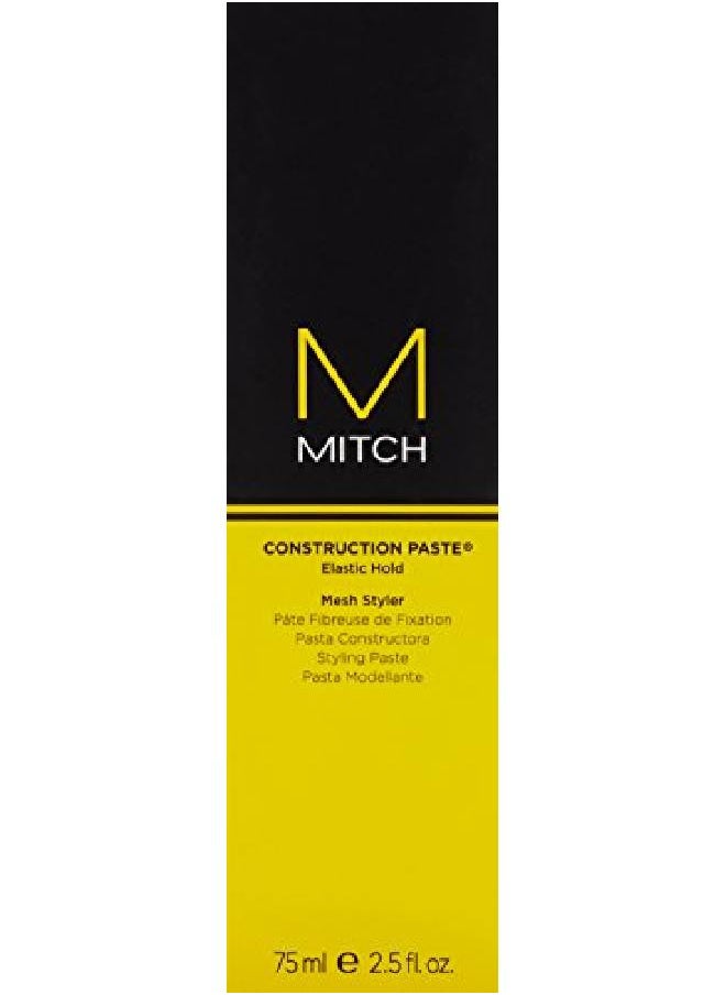 Mitch Mitchell Mitch Construction Paste For Men, Flexible Hold, Crunchfree, Flakefree Finish, For All Hair Types + Short To Medium Hair  - Image 3