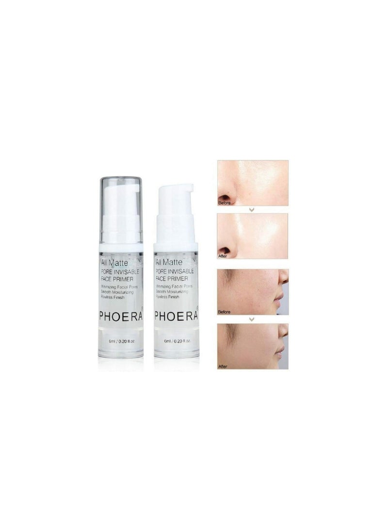 Phoera - All Matte Pore Invisible Face Primer 18ML 2 Pack - Image 1