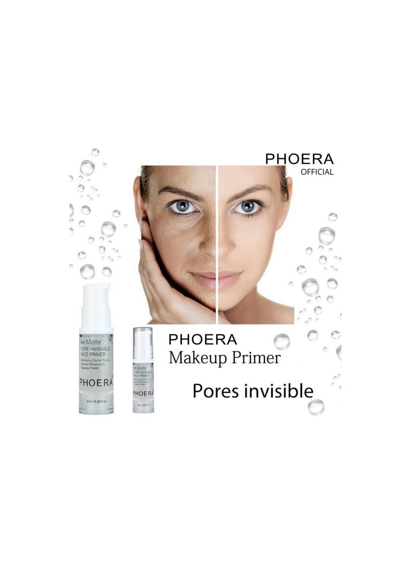 Phoera - All Matte Pore Invisible Face Primer 18ML 2 Pack - Image 1