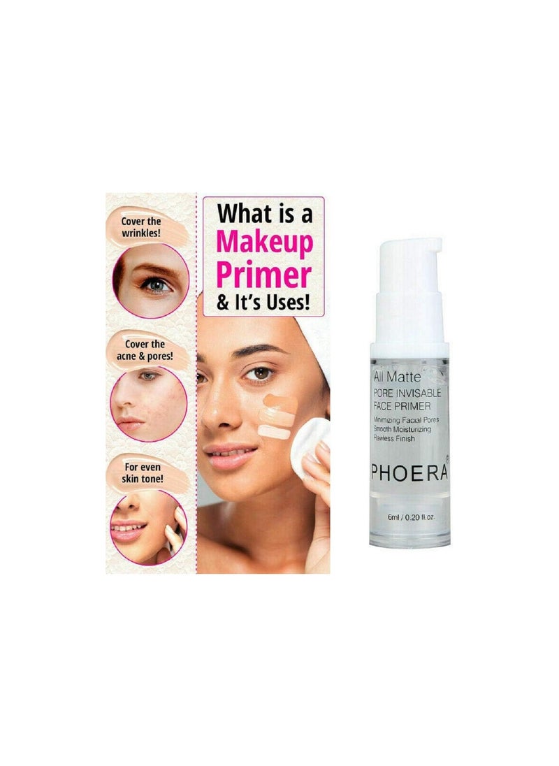 Phoera - All Matte Pore Invisible Face Primer 18ML 2 Pack - Image 1
