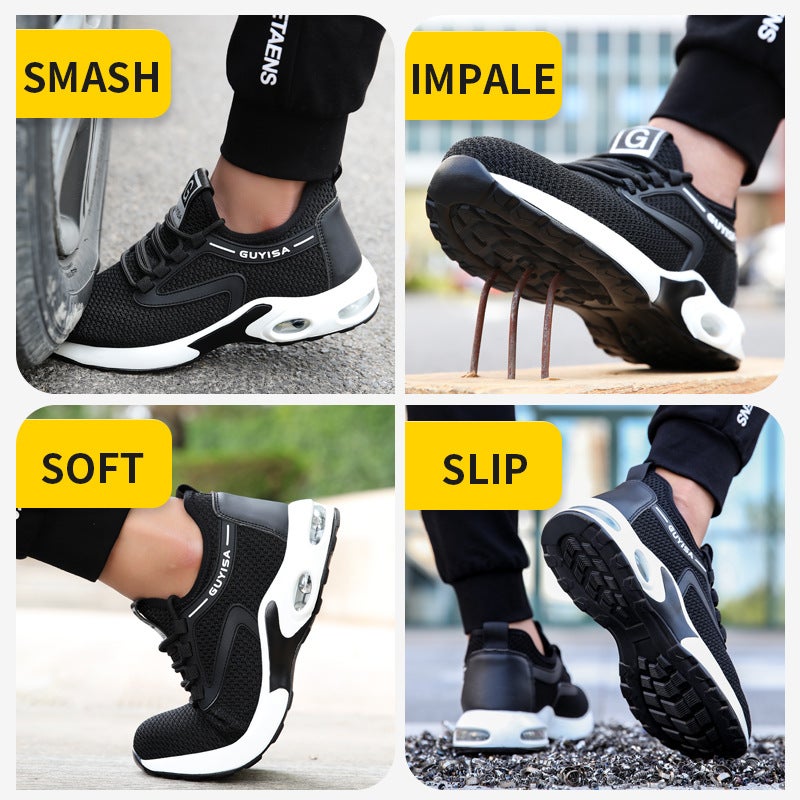 Men's Steel Toe Safety Shoes – Lightweight Anti-Smash, Anti-Puncture Work Footwear - Image 3