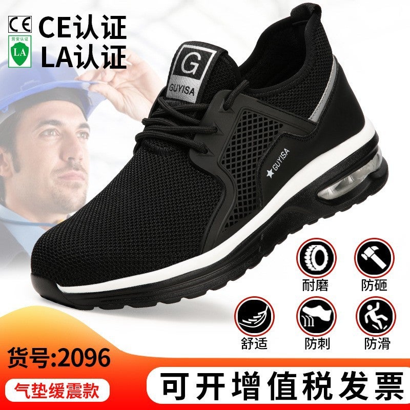 Men's Steel Toe Safety Shoes – Lightweight Anti-Smash, Anti-Puncture Work Footwear - Image 1
