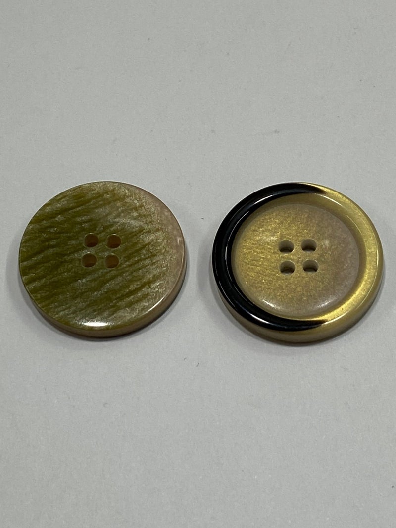 Karan Tuhafiye Karan Haberdashery Trench Coat and Jacket Button / 6 Piece Set / Enamel Coated / Black Throw / Linen Color - Image 4